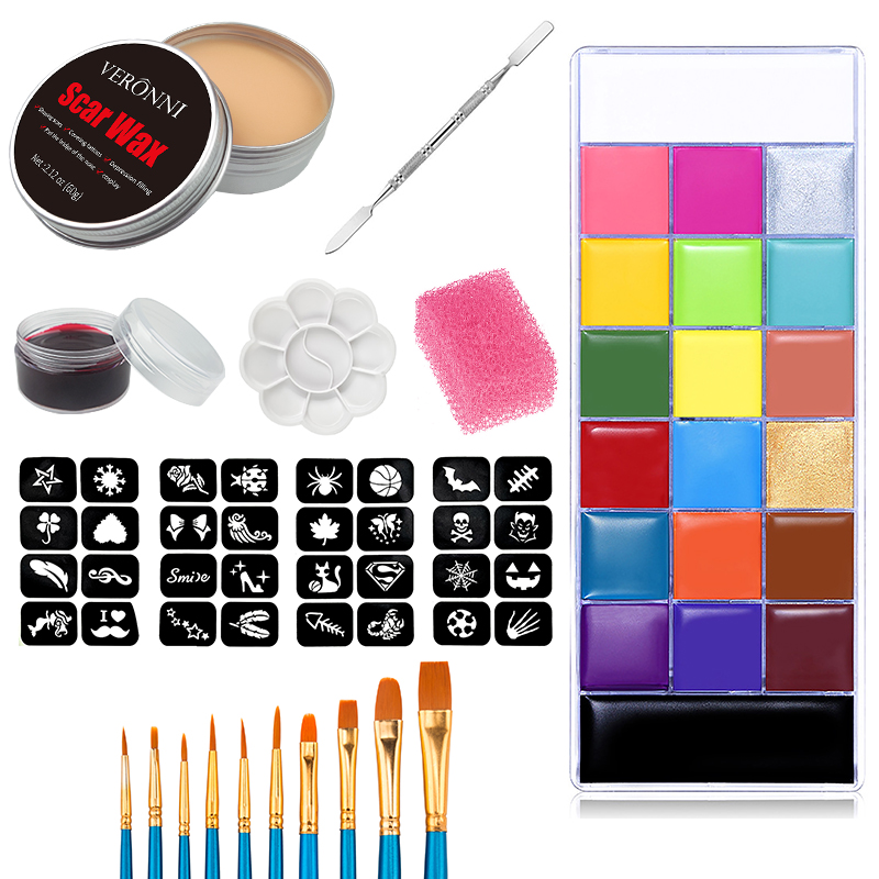 Body Paint Sfx - SFX makyaj seti 20 renk yüz