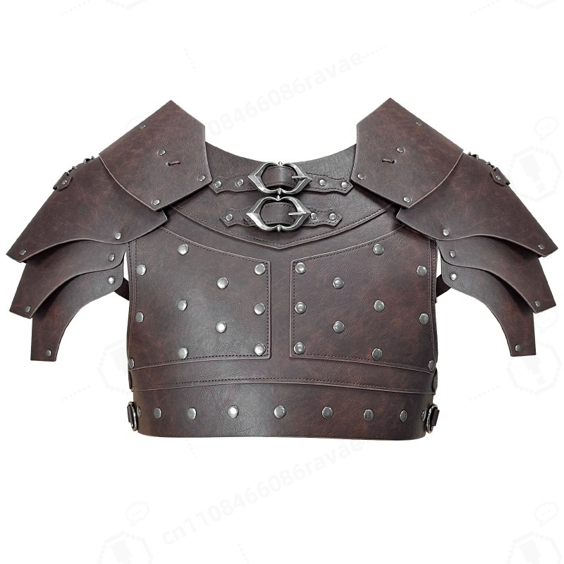 Cosplay Prop - Ortaçağ Çivili Omuz Göğüs Zırhı Viking