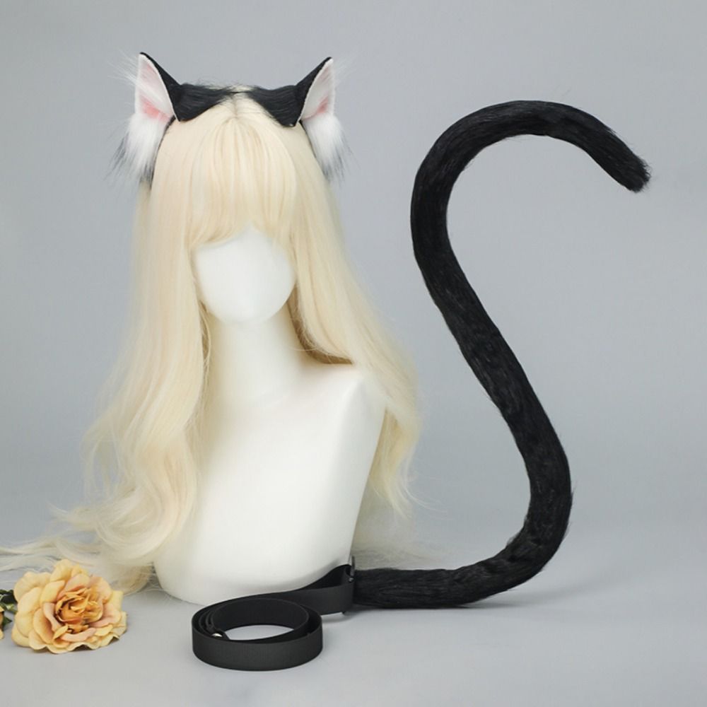 Cosplay Prop Kit - Yeni Gerçekçi Kedi Kulak Bandı Lolita