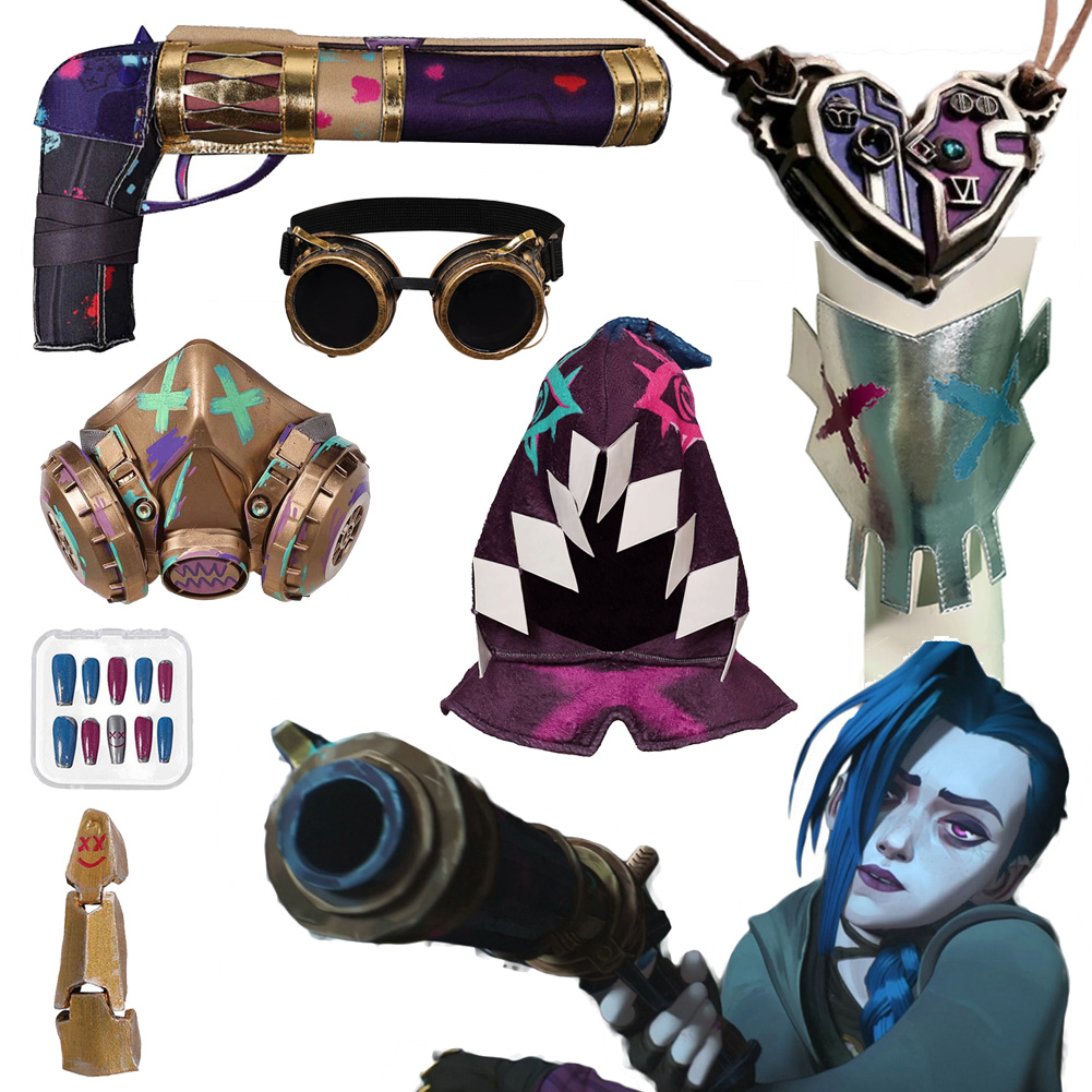 Cosplay Prop Pistol - Fantezi Arcane Jinx Silah Tabanca Kadınlar