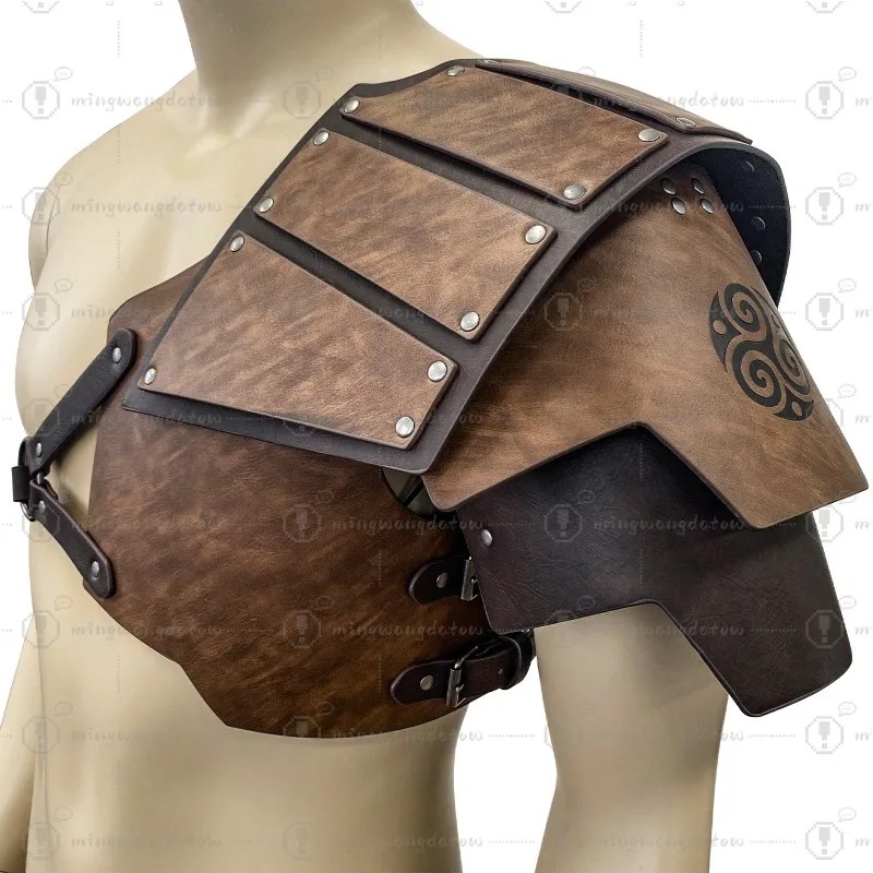 Cosplay Prop - Ortaçağ tek taraflı omuz zırhı İskandinav