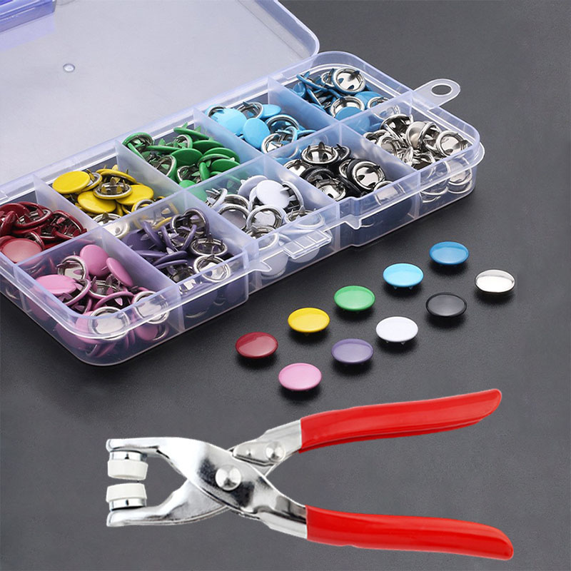 Snap Fastener Set - 50/100 Metal Prong Snap Düğmesi Içi