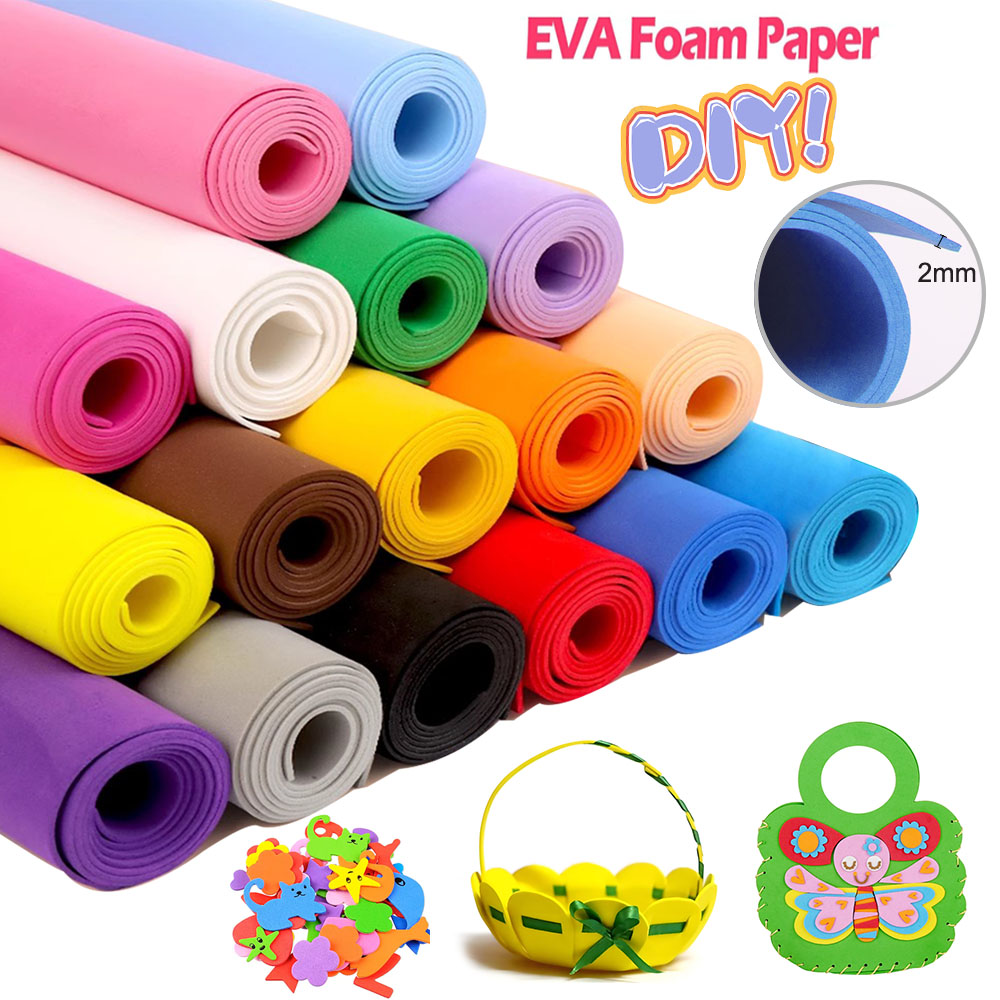 Cosplay Props Eva Foam - Kalın 2mm Renkli EVA Köpük Levhalar