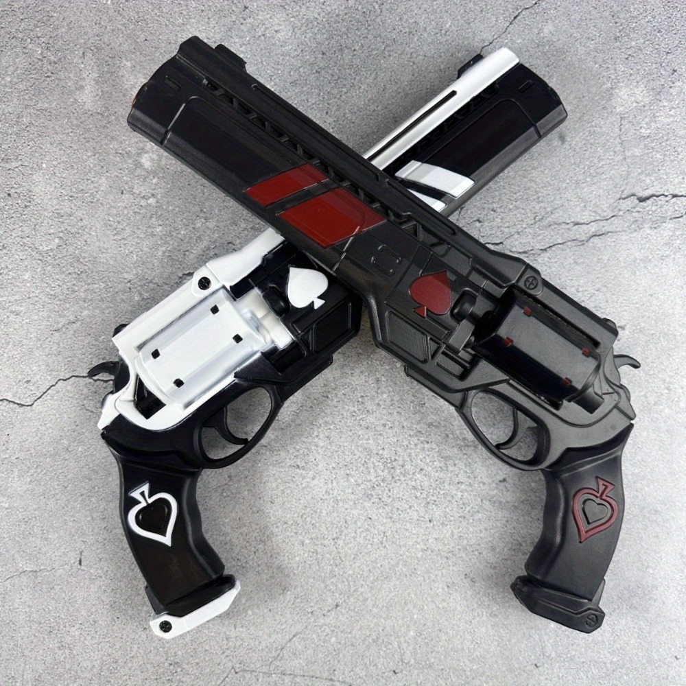 Cosplay Prop Pistol - 15 inç PU Tabanca Spades Silahı
