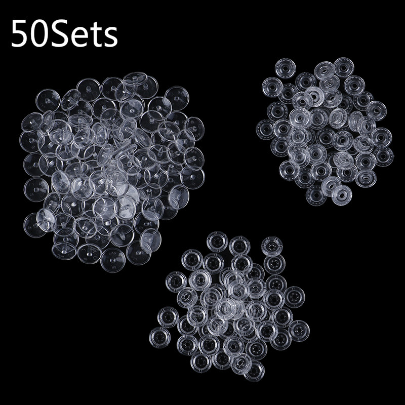 50 takım şeffaf KAM reçine yap - Snap Fastener Set incelemesi ve fiyatı