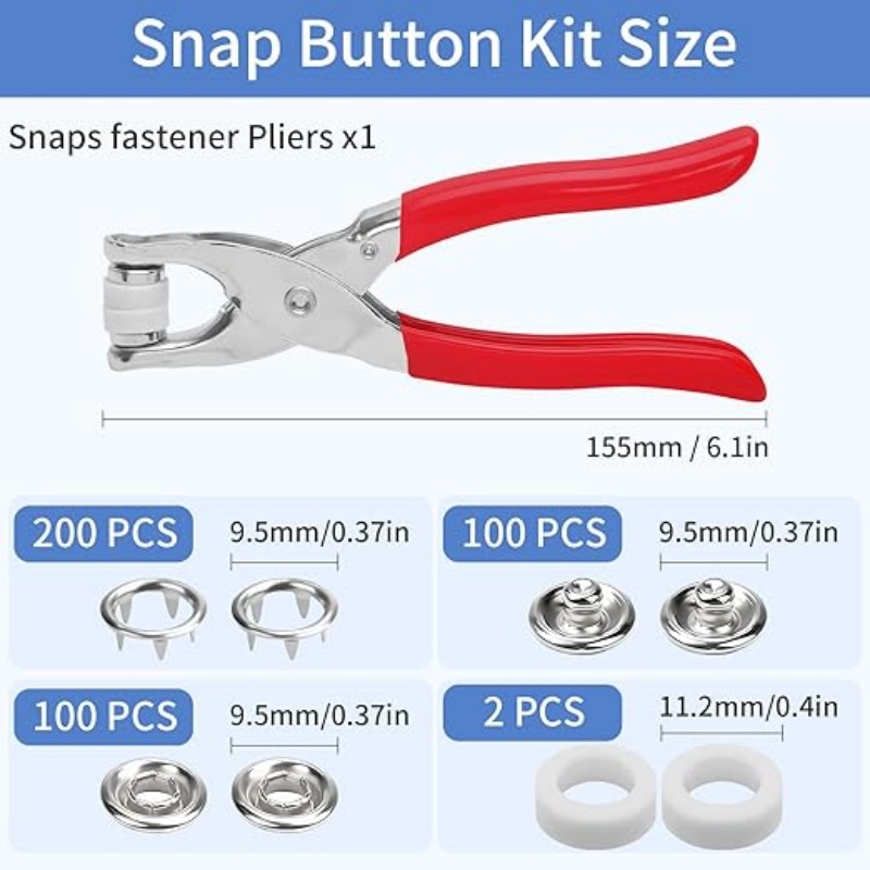 9,5 mm Metal Çıtçıt Düğme Seti - Snap Fastener Set incelemesi ve fiyatı