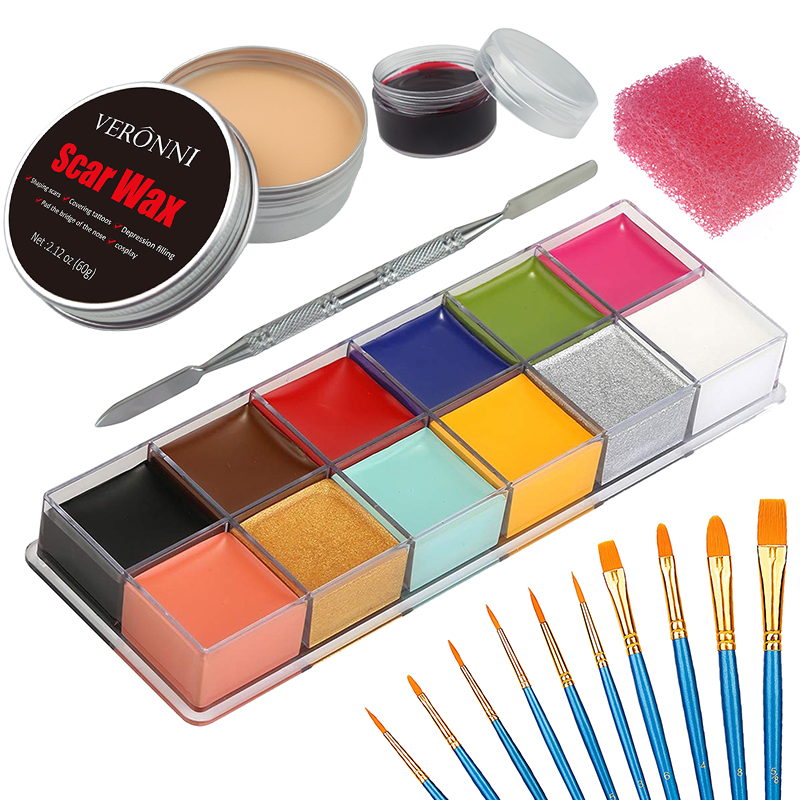 SFX makyaj seti 12 renk yüz ve - Body Paint Sfx incelemesi ve fiyatı