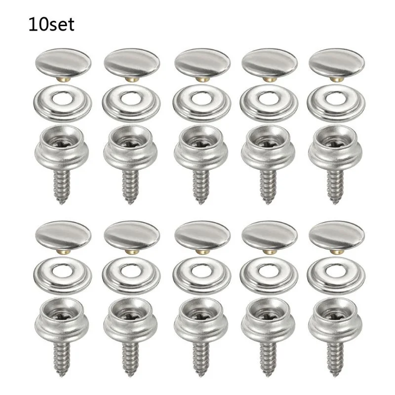 10 takım paslanmaz çelik dokun - Snap Fastener Set incelemesi ve fiyatı