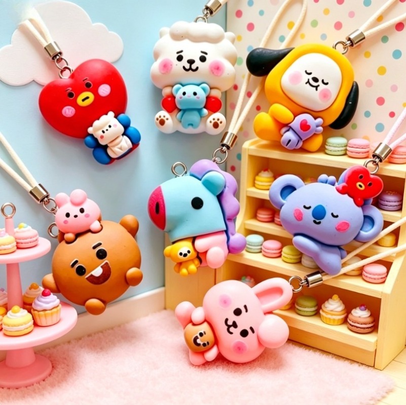 7 adet BT21 Reçine Karikatür F - Cosplay Prop Diy incelemesi ve fiyatı