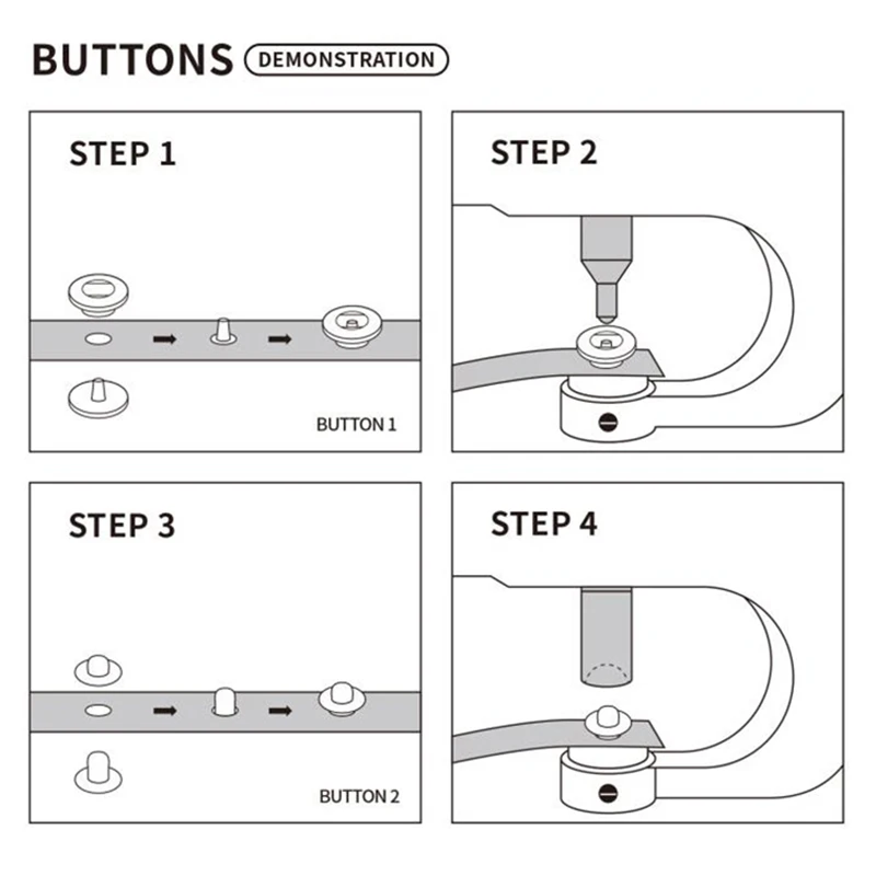 10mm 12.5mm 15mm Metal Basınç  - Snap Fastener Set incelemesi ve fiyatı