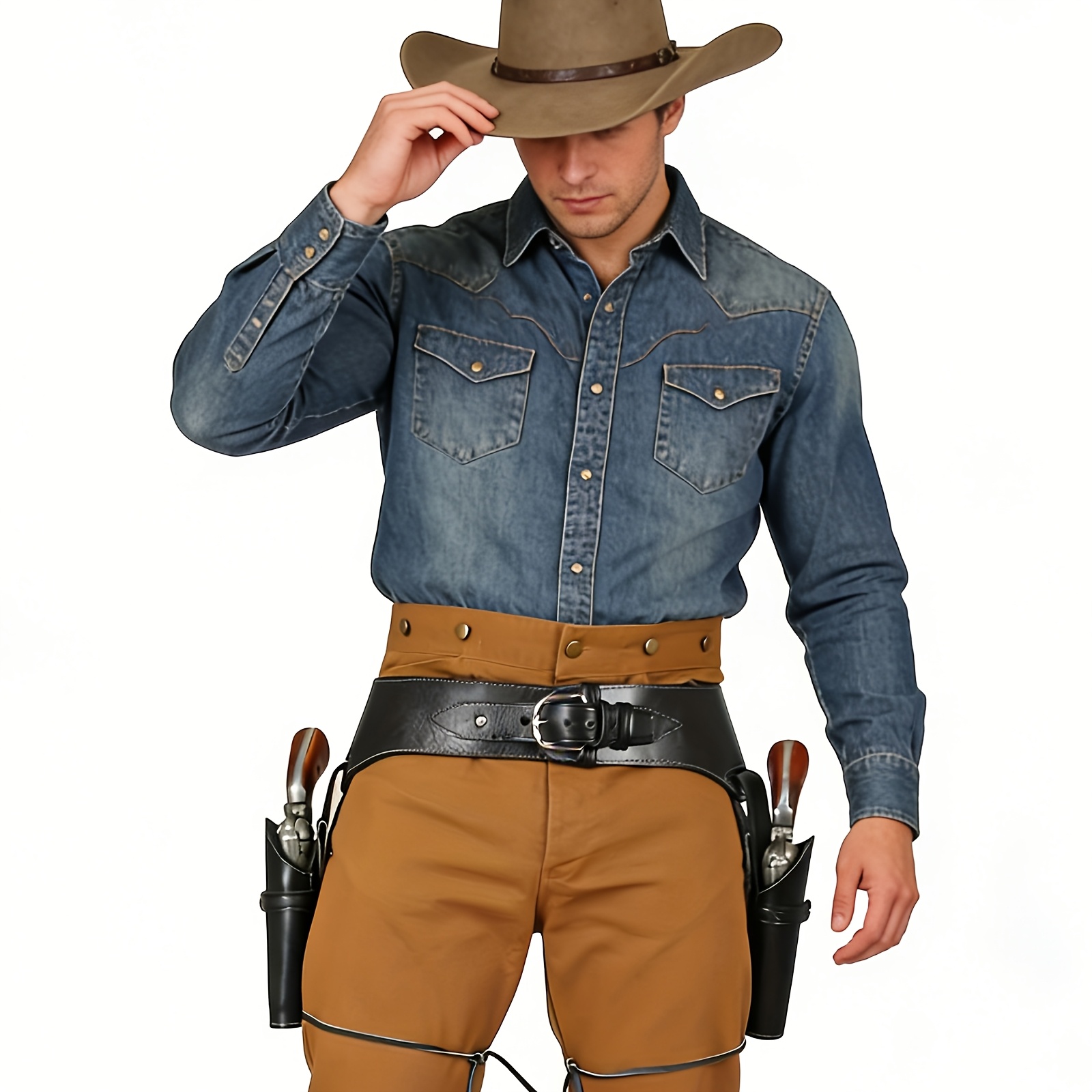 Vintage Batı Kovboy Uyluk Kılı - Cosplay Prop Pistol incelemesi ve fiyatı